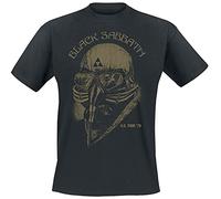Black Sabbath US Tour '78 Uomo T-Shirt Nero 100% Cotone Regular