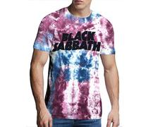 Black Sabbath Wavy Logo Blue autorizzato Uomo maglietta