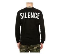 Black Scale Uomo The Moment Of Silence Ls T-Shirt, Nero, Piccolo