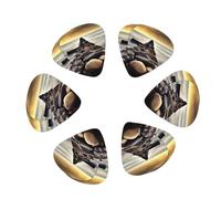 Black Sea Real Guitar Pick 12 plettri Moda Personalizzato Basso Pick Durevole Chitarra Elettrica Plettri Accessori per Strumenti per Ukulele Chitarra Elettrica Basso