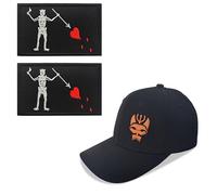 Black Seal Team Six - Cappellino da baseball flessibile con sigilli tattici + toppa, 4, L