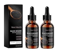Black Sesame Rosemary Water Spray,Black Sesame Oil for Hair,Black Sesame Oil for Hair rosemary water spray for hair growth,Black Sesame Seed Oil for Hair (2 pcs)
