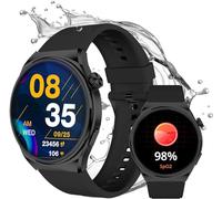 Black Shark S1 Smartwatch, 1,43'' Orologio intelligente Chiamata Bluetooth, SpO2 frequenza cardiaca Monitor, 100+ modalità sportive, Impermeabile IP68 Inseguitore di fitness per Android iOS (Nero)