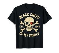 Black Sheep of My Family EST. 1966 Divertente Compleanno della Generazione X Maglietta