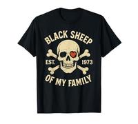 Black Sheep of My Family EST. 1973 Divertente Compleanno della Generazione X Maglietta
