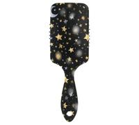 Black Shining Stars anti statica capelli districante Spazzola da massaggio progettata per capelli ricci con manico ergonomico cepillo para definir rizos