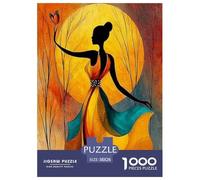 Black Silhouette of A Woman Puzzle Impossibili 1000 Pezzi Interesting Decorazione Per La Casa. Giochi Rilassamento E Intelligence Per Adulti E Ragazzi Da 14 Anni 38x26cm/1000pcs