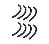 black Silicone Ear Hook Ear Clip, Ear Protector Hook Anti-Clamping Decompression Support Hook Ear Strap Accessories Ear Extension Buckle, 4 Pairs