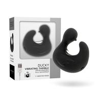 Black&silver - duckymania ditale ricaricabile stimolante d'anatra in silicone