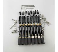 Black Single Headless Guitar Bridge Headless Fanned Fixed Brass Fan Bridges (Color : 8 Strings Bridge)