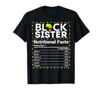 Black Sister Valori nutrizionali Melanina Sista Fatto nutrizionale Maglietta