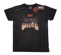Black Snow Wash Kiss Destroyer ufficiale Uomo maglietta unisex