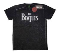Black Snow Wash The Beatles Drop T Logo autorizzato Uomo maglietta