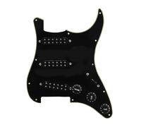 Black SSS Single Coil Prewired Loaded Pickguard Set Per Chitarra Elettrica