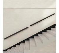 Black Stair il 1 m-3 m | Ringhiera di sicurezza a parete per interni ed esterni, durevole supporto per le mani e poggiapiedi per scale, design moderno e facile installazione