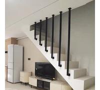 Black Stair ils for Indoor Steps Safety Balauster Grab Rails Scale Ringhiera Wall Posts 130 cm Scale Divisore Guardrail Elegante e Sicura Impugnatura