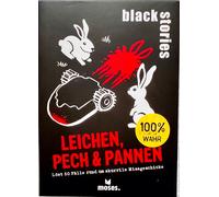 Black stories Leichen, Sfortuna & Tenute Moses Partyspiel Carte Gioco-Enigma