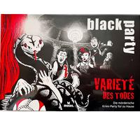 Black stories Varieté Des Todes Moses Partyspiel Poliziesco Cena Gioco di Ruolo