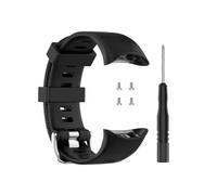(black strap) Cinturino di ricambio in silicone per Garmin Forerunner 45/45s