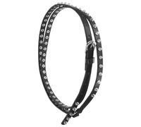 Black Studded Belt Fashion Accessory Cintura Borchie Uomo Punk Nera