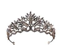 Black Swan, corona da donna, costume da regina da donna, costume da cigno nero, stile barocco, vintage, per matrimoni, diadema, cristallo nero, per sposa, compleanno, cosplay