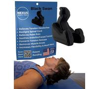Black Swan - Strumento di rilascio occipitale/suboccipitale, per trazione cervicale, per tensione di mal di testa e sollievo dal collo, sollievo dal dolore al palmo della mano, massaggio