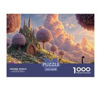 Black Swans in The Water 1000 Pezzi Taglio Preciso Puzzle Cherry Blossom Cloud Manor Vivace Jigsaw Educativo Per Bambini 52x38cm/1000pcs