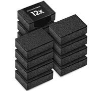 Black Sweden Home SVAMP - Spugna da cucina, 12 pezzi, colore nero, durevole e universale, utilizzabile per piatti, spugna per pulizia con tessuto non tessuto abrasivo