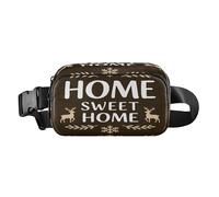 Black Sweet Home Deer elegante marsupio a tracolla per donne d'affari multiuso con cinturino regolabile per allenamento corsa escursionismo bulto de cintura para