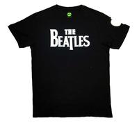 Black The Beatles Drop T Logo autorizzato Uomo maglietta