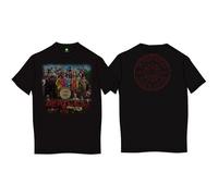 Black The Beatles Sgt Pepper autorizzato Uomo maglietta