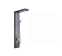 Black the LED Rainfall Shower Panel Set, Multi-Funct SPA Showerhead, Temperature Display, Waterfall Faucet for rious Bathroom Experience (Black Bronze 1039)