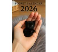 Black Tiny Cat Pocket Calendar 2026: Compact, Portable & Stylish Monthly Planner for 2026 - Stay Organized On the Go