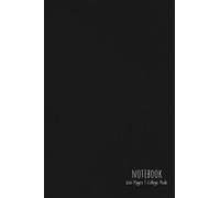 Black Tourmaline Notebook: 6x9 College Ruled Journal With 100 Pages {Simple and Plain Dark Grey Notebook}