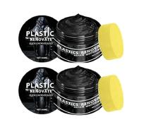 Black Trim Restorer 2 X 100 ML - Ristrutturatore in plastica ad asciugatura rapida per auto e interni | Protezione UV, resistente alle intemperie, lucido | Ravviva gomma e vinile | Per guarnizioni