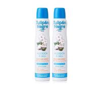 Black Tulip Deodorante Spray Cotone e Talco, Blu, 200 Ml