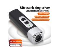 (Black)Ultrasonic Dog Training Anti Dog Barking Device Safe Easy Dog Training Behavior Aid for Walking Running