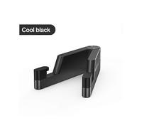 (Black) Universal Mini Size Aluminum Portable Folding Desk Mount Holder Bracket Mobile Phone Cradle Foldable Stand for Cellphone iPad