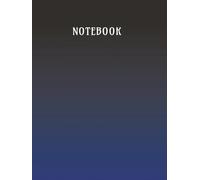 Black Unlined Notebook: Large 8.25 x 11 Inches, 112 Pages | Blank Journal for Writing, Note Taking, Sketching, School, Office, and Everyday Use (Hardcover)