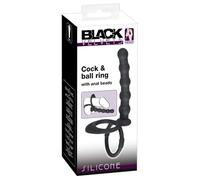 Anello per pene/testicoli con dildo anale | Giocattolo per coppia | Bl
