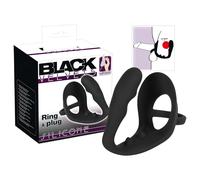 Black Velvets Silicone Cock Ring & Plug