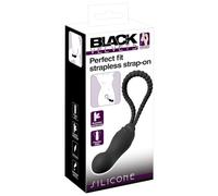 Dildo Senza Cintura Black Velvet Perfect Fit - Materiale Pieghevole (Nero)
