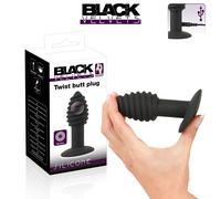Black Velvets PLUG ANALE affusolato Vibrante Vibro Twist Butt Plug WATERPROOF