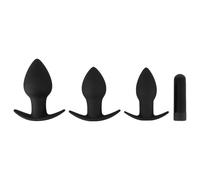 Black Velvets Vibrating Butt Plug Set