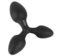 Black Velvet - plug anale triplo (nero)