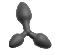 Black Velvets Triple Plug anale Nero 13,8 cm