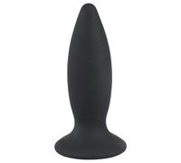 Vibratore Anale Silenzioso in Silicone per Principianti Black Velvet S - Ricaricabile - Piccolo (Nero)