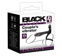 Vibratore Anello Dildo per Pene Black Velvets Couple's Vibrator Silicone
