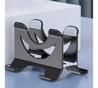 Black Vertical Laptop Holder ABS Silicone Durable Cooling Stand for Desk