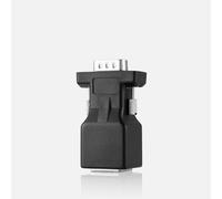 Black Vga Extender Head with Network Cable Connector for High Definition